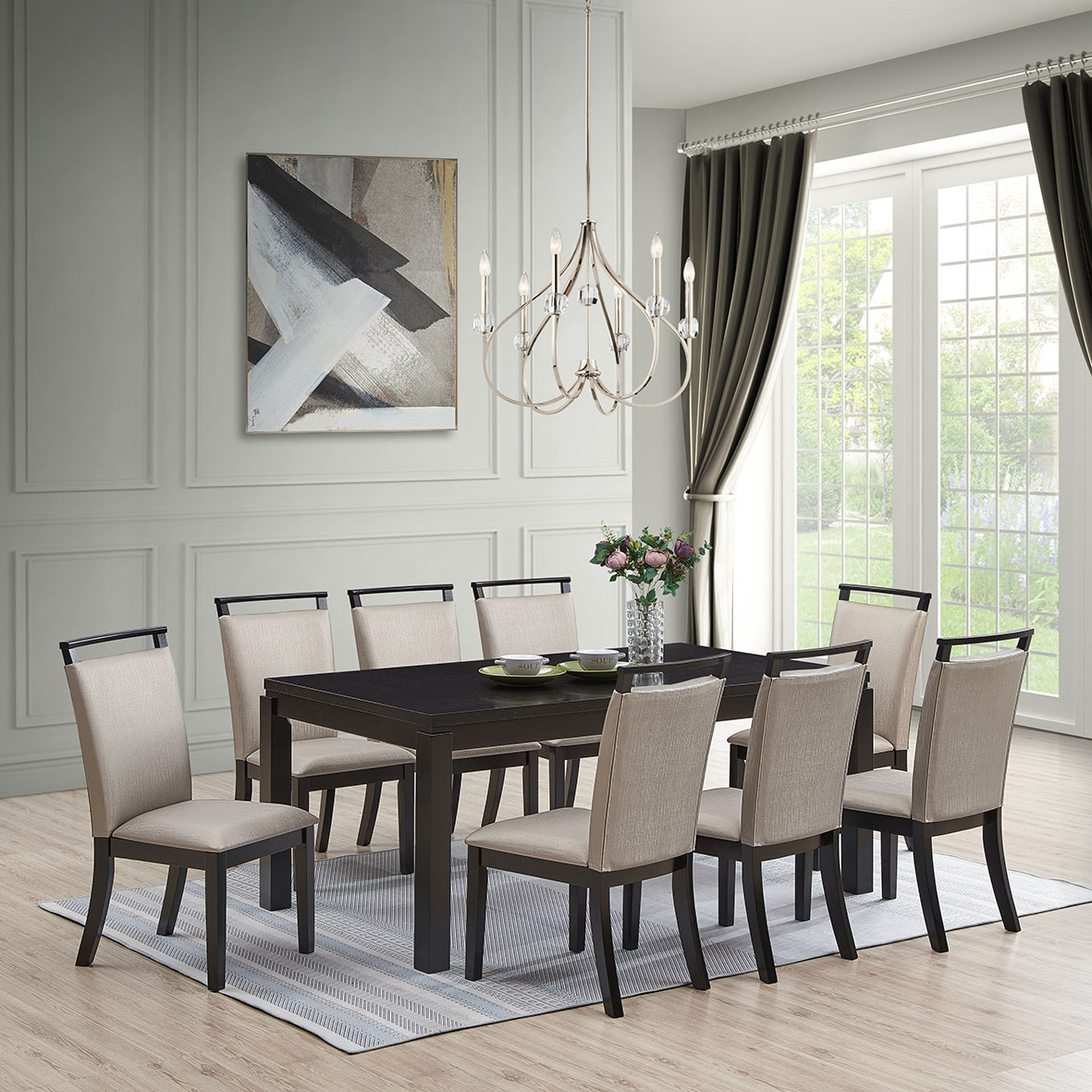 展示アウトレット品 CRASH GATE BURNEY DINING TABLE Unavailable: DINING ROOM TABLE NIS614372191 by Signature